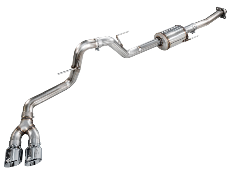 Ford F-150 Performance Exhaust - Side Exit - AWE Tuning - Cat-Back, 0FG with 180 Technology - Chrome Silver - `21-`25